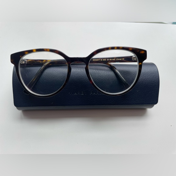 Wright Warby Parker frames in Cognac Tortoise - Picture 2 of 8